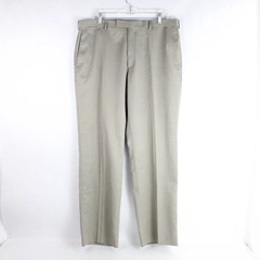 Claiborne Dress Pants Slacks Gray Strait Leg Flat Front Men's Size 36 x 32
