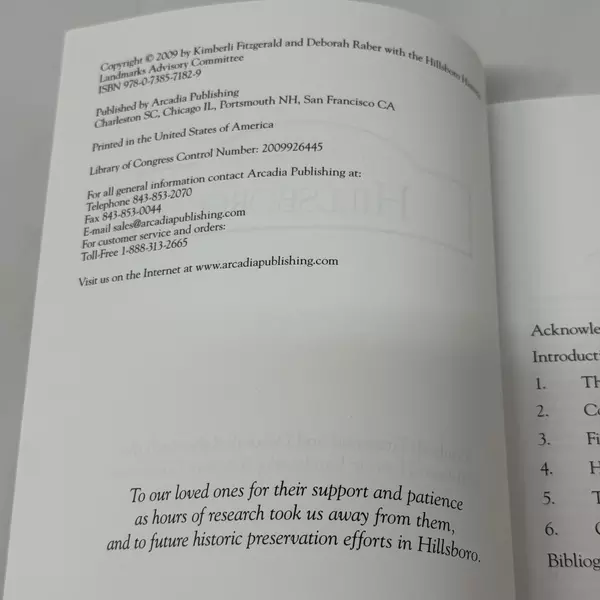 Hillsboro: Images of America by Deborah Raber & Kimberli Fitzgerald 2009