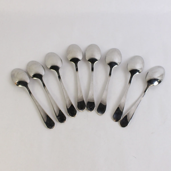 Lot of 8 Towle Place Oval Spoon Glossy TWS 426 18/10 Stainless Steel 7.75 in