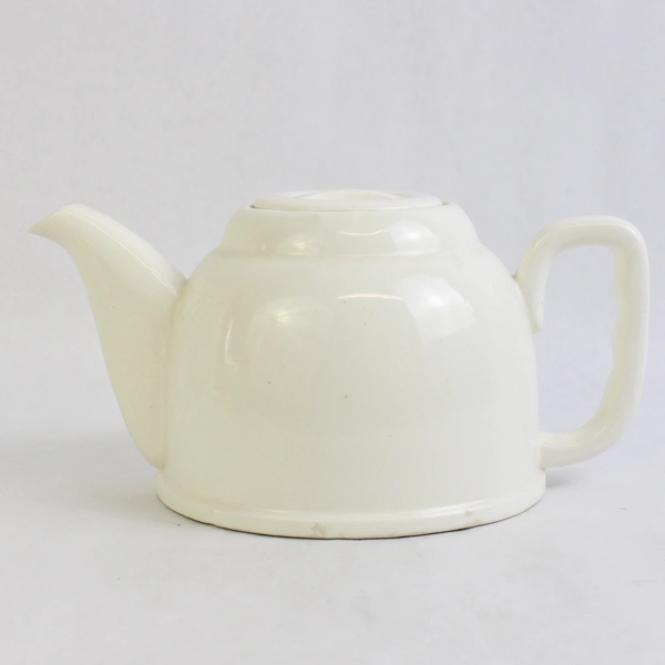 Vintage White Ceramic Teapot