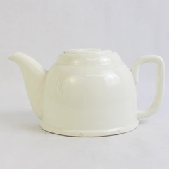 Vintage White Ceramic Teapot