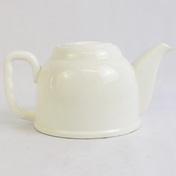 Vintage White Ceramic Teapot