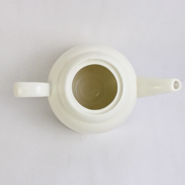 Vintage White Ceramic Teapot