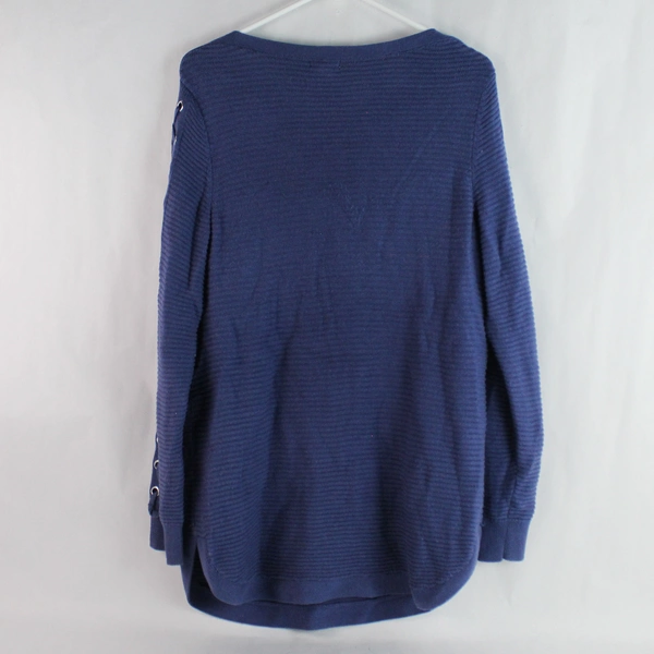 Westport Blue Cotton Blend Knit Sweater Women's L, Good Condition, Stylish!