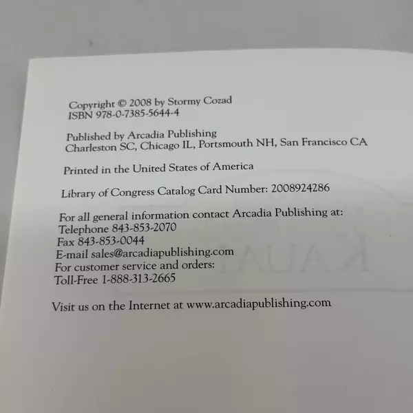 Kauai Images of America by Stormy Cozad 2008 Paperback
