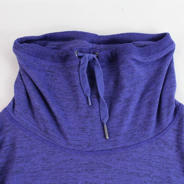 Gerry Women's Medium Purple Drawstring Cowl Neck Sweatshirt - Good Condition