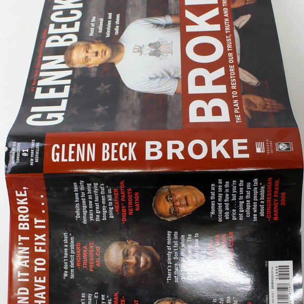Broke: The Plan to Restore Our Trust Truth and Treasure Glenn Beck 2010 HC