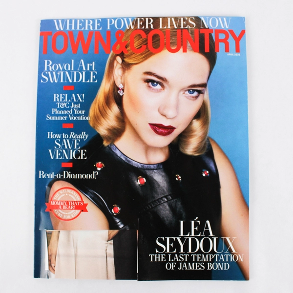 Town & Country Magazine April 2020 Featuring Actress Lea Seydoux
