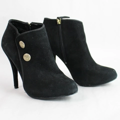 Guess Women's 8.5 Black Suede Platform Stiletto Ankle Boots 4.5" Heel