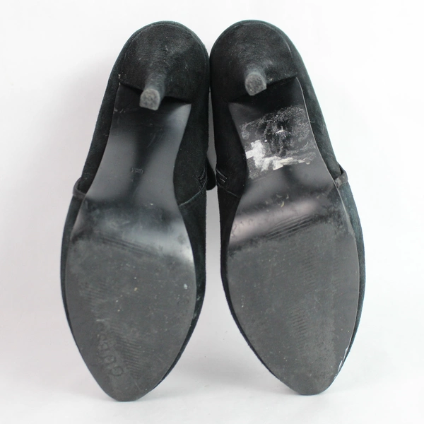 Guess Women's 8.5 Black Suede Platform Stiletto Ankle Boots 4.5" Heel