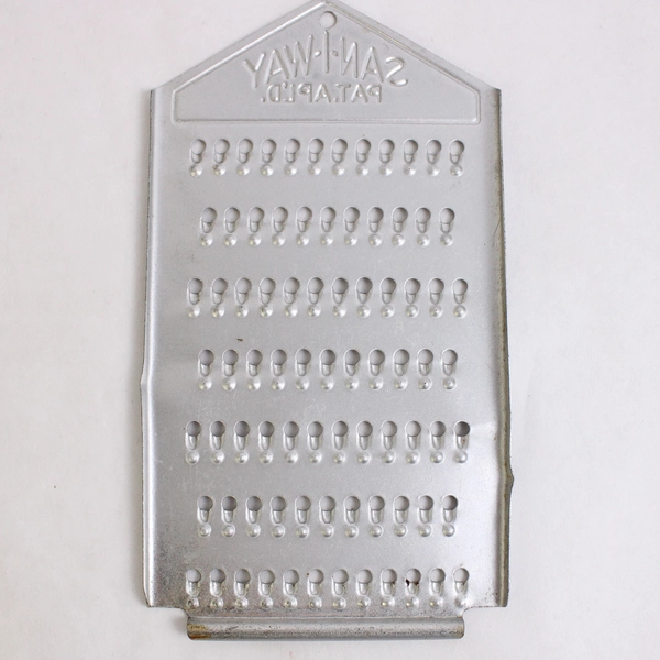 Lot of 2 Vintage San-I-Way Flat Metal Cheese Grater Zesters