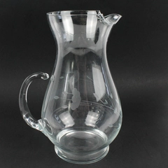 Princess House Heritage 64 oz Crystal Pitcher With Ice Lip 10.25 Inch