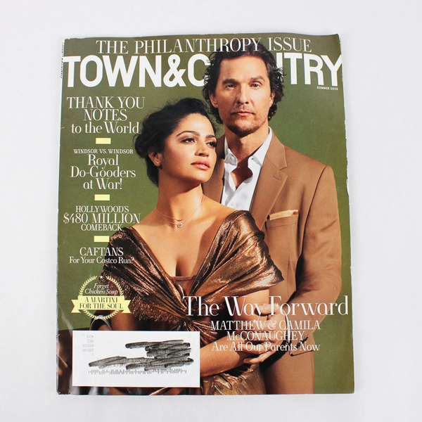 Town & Country Magazine Summer 2020 Featuring Matthew & Camila McConaughey