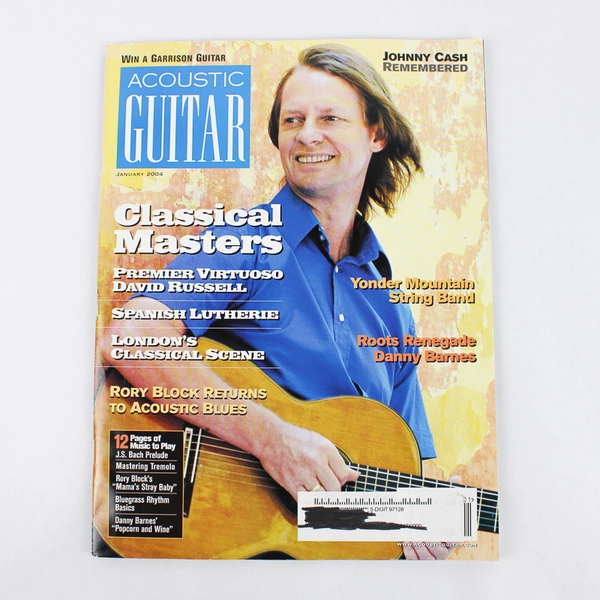 Acoustic Guitar Magazine January 2004 Featuring Classical Masters & Johnny Cash
