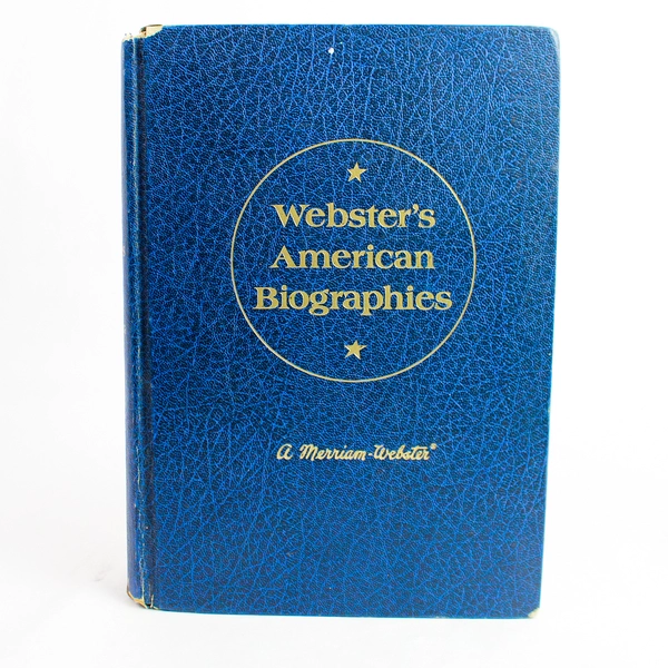 Merriam-Webster's American Biographies 1975 Hardcover - Pre-Owned with Wear