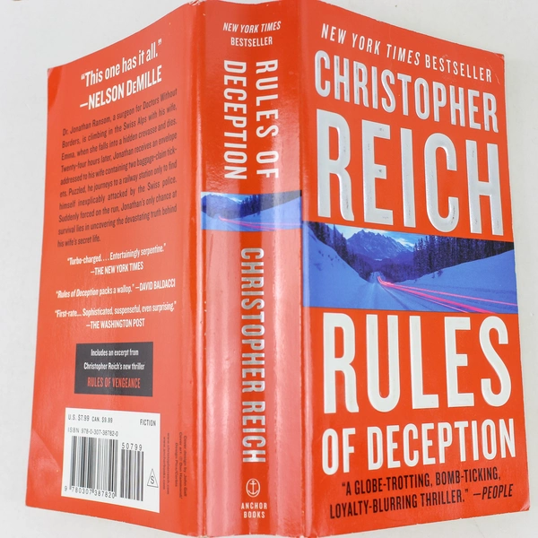 Rules of Deception by Christopher Reich 2009 Paperback - Good Condition Novel