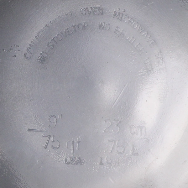 Unbranded Clear Glass Pie Dish 9"