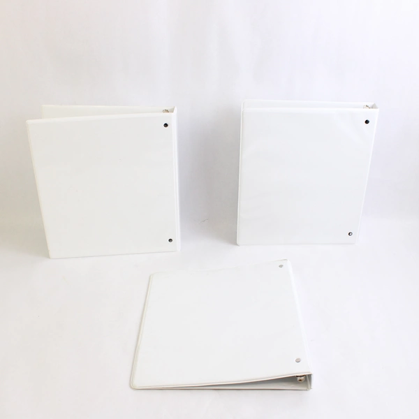 Lot of 1.5" 3 Ring Binders in Plain White Various Brands
