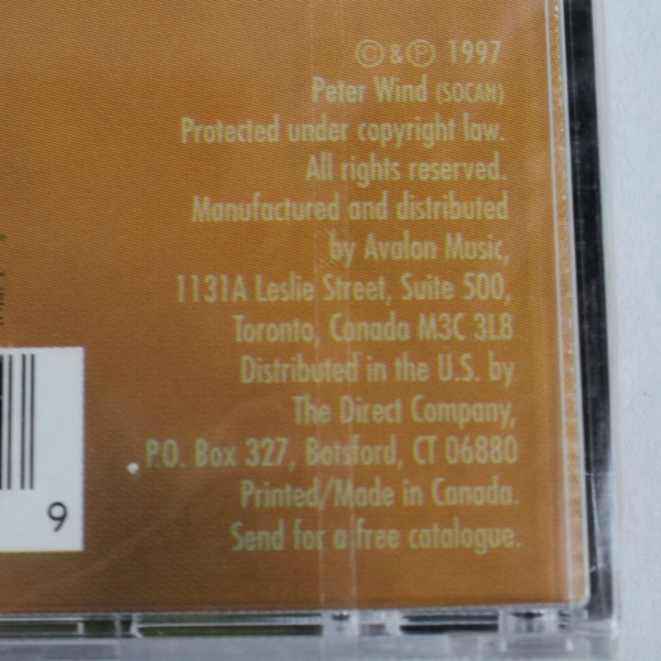 New Sealed Sunday Afternoon CD by Peter Wind - 1997 Avalon Music