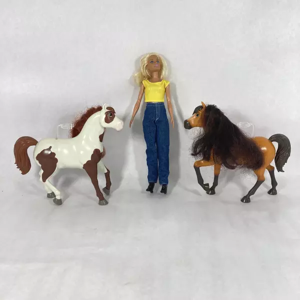 A 2013 Mattel Barbie Doll With 2 Horses Dated 2020