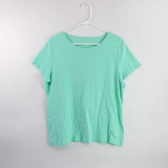 St. John's Bay Mint Green Cotton T-Shirt Women's XL Good Pre-Owned Condition