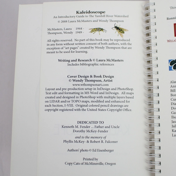 Lot of 2 Signed Kaleidoscope Yamhill River & WA Bird Pamphlet Books