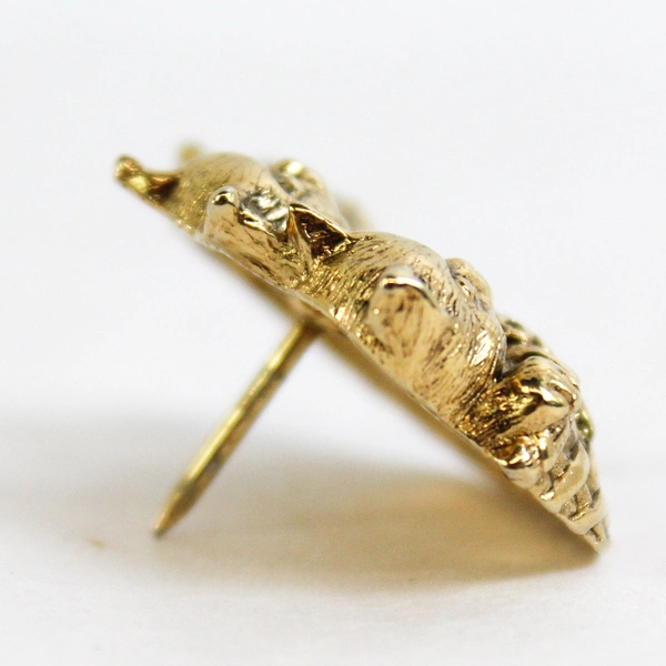 Vintage Avon Basket of Love Pin Brooch, 3 Kittens Gold Basket Cat