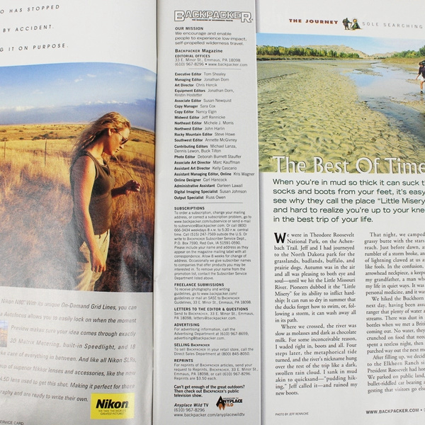 Backpacker Magazine December 2000 Featuring Alaska 5 Untamed Adventures