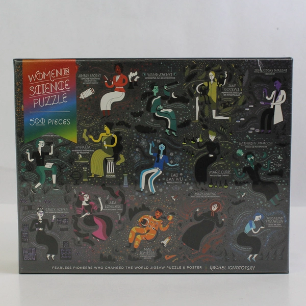 Women in Science Jigsaw Puzzle Rachel Ignotofsky 500 Pieces w/ Poster New