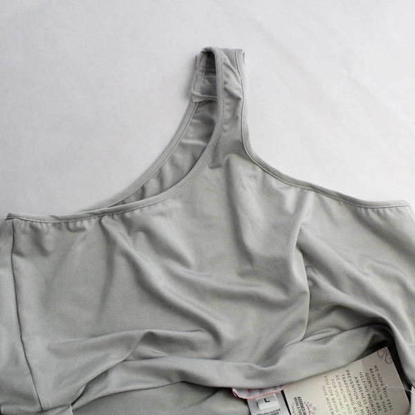 NWT Twobirds Gray Wrapping Bodysuit Women's Size Large