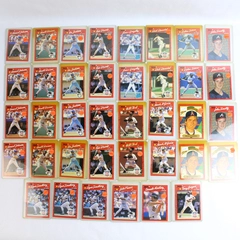 Lot of 38 1990 Donruss Baseball Card Error Cards Plastic Sleeves