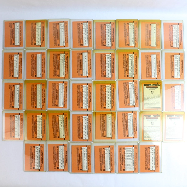 Lot of 38 1990 Donruss Baseball Card Error Cards Plastic Sleeves