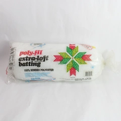 Fairfield Poly-Fil Extra-Loft Batting Full Size 81" x 96” 100% Bonded Polyester