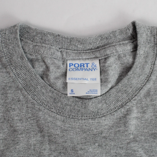 Port & Company Gray McMinnville OR School T-Shirt Youth Small, Good Condition