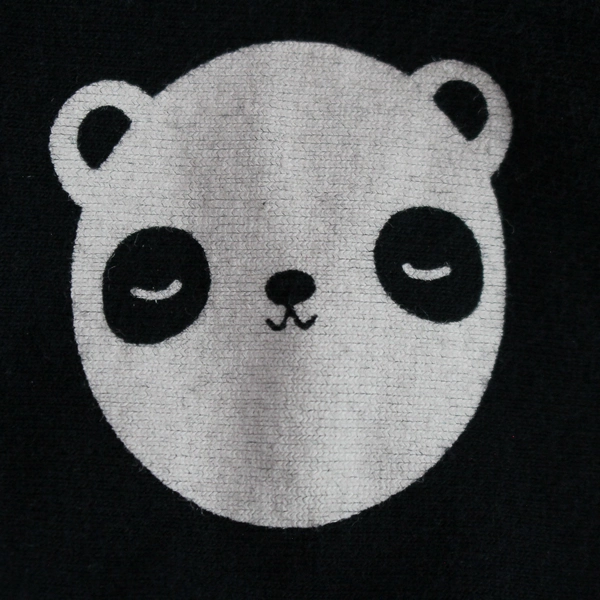 Cat & Jack Black & White Bear Pattern Leggings Youth M 7/8, Good Condition