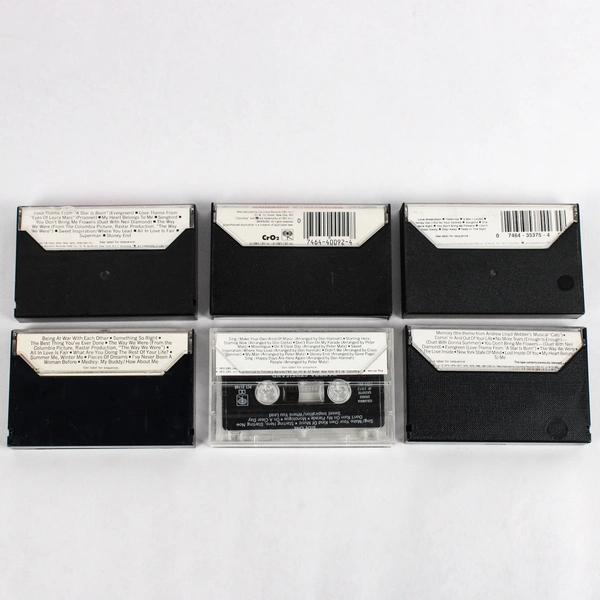 Lot of 6 Barbra Streisand Cassette Tapes Greatest Hits Live Concert