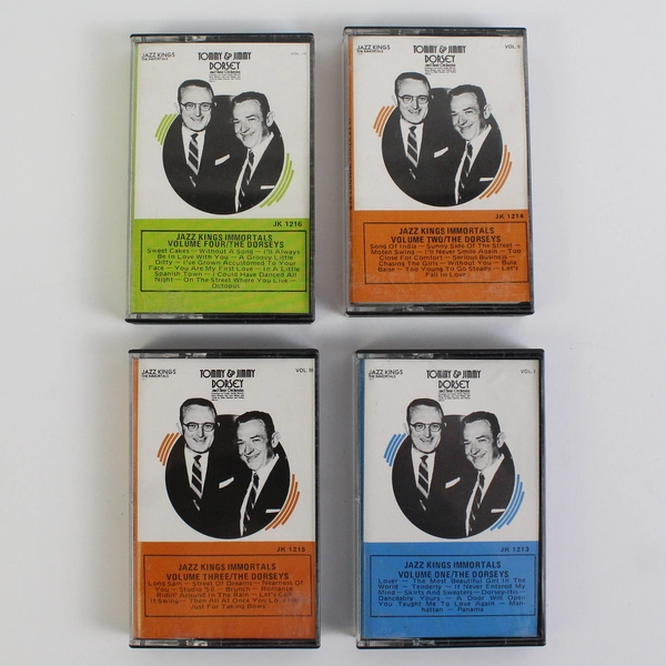 Complete Set of 4 Cassette Tapes Jazz Kings Immortals The Dorseys Vol 1-4