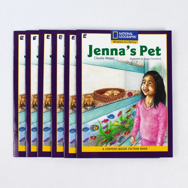 Lot Of 6 Jenna's Pet by Claudia Moore National Geographic 2006 Paperback