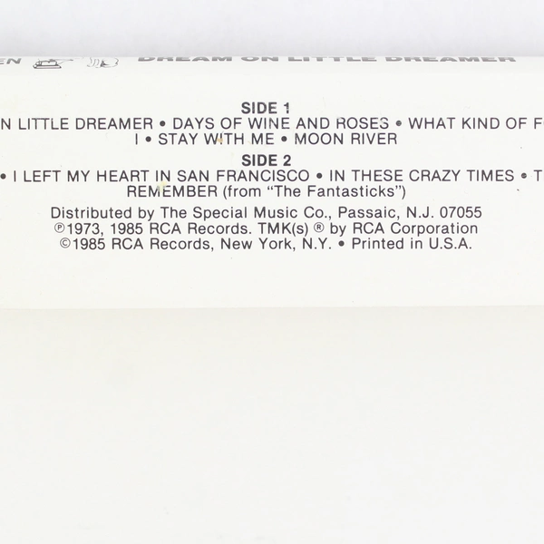 Lot of 2 Cassette Tapes by Perry Como Dream Dreamer