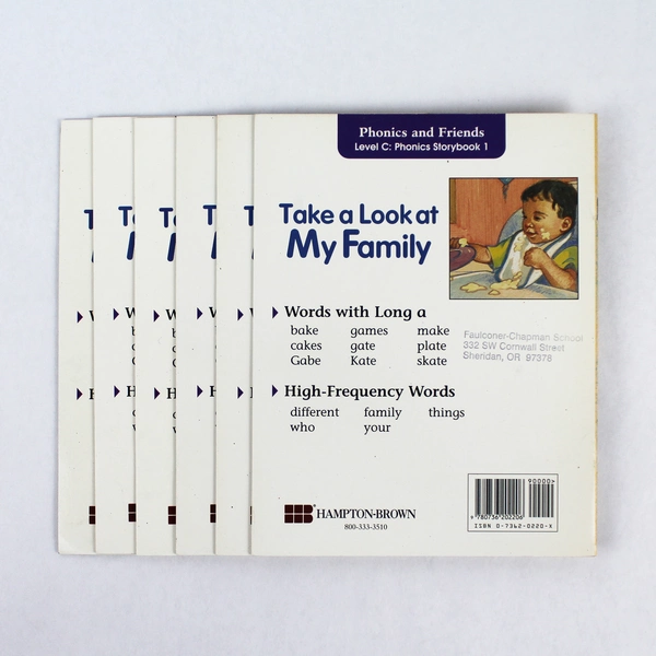 Lot of 6 "Take a Look at My Family" by Joan Thompson - Level C Phonics Books