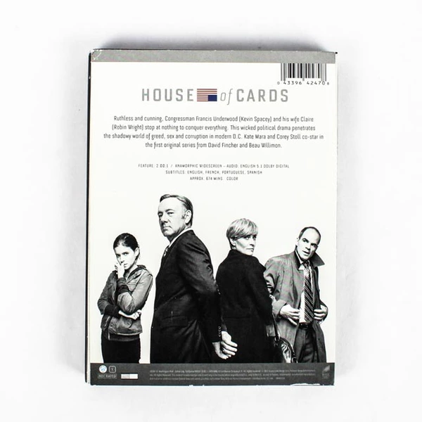 House of Cards: the Complete First Season DVD 2013 4 Disc Set