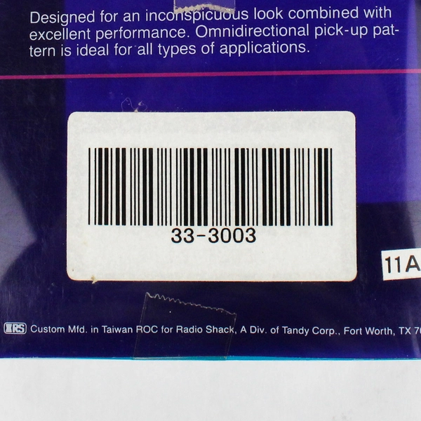 Radio Shack Ultra Mini Tie Clip Microphone