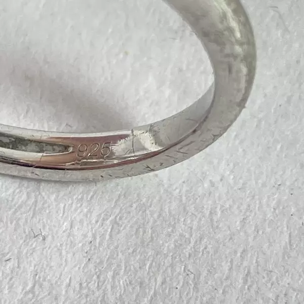 Lafonn Womens Size 7 Sterling Silver Simulated Diamond And Sapphire Ring 