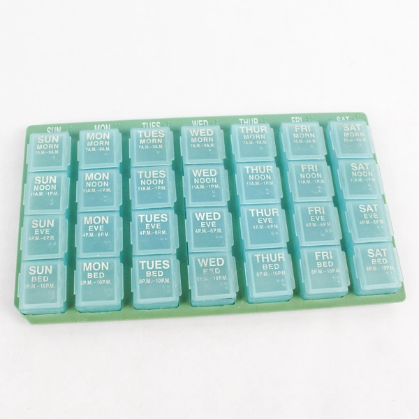 Lot of 4 Weekly Daily Pill Box Medication Organizers