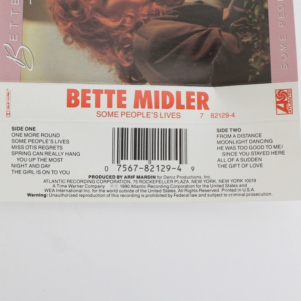 Lot of 4 Cassette Tapes Female Vocalist Powerhouses, Bette Barbra Dionne Olivia