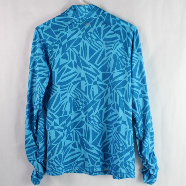 Ideology Women's Blue Green Track Jacket Size L Activewear Pre-Owned