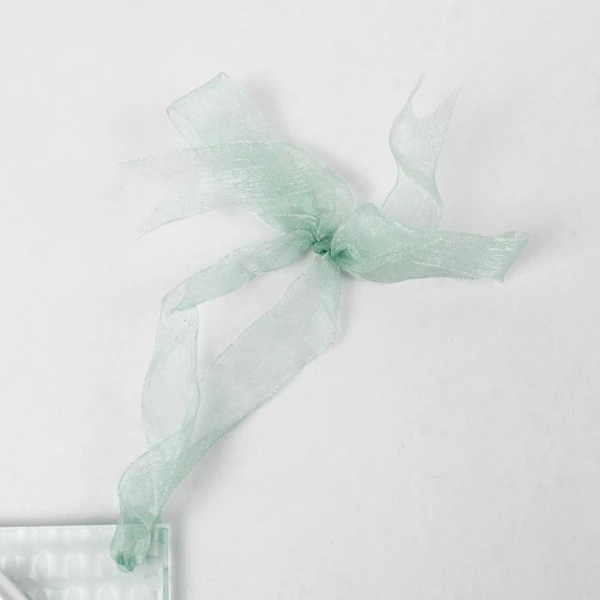 Lot of 2 Ganz Glass Photo Holder Ornaments