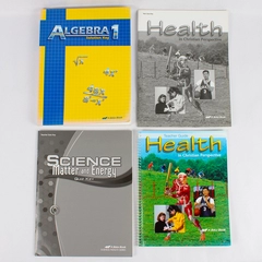 Lot Of 4 A Beka Books For Teachers in Health Algebra 1 and Science Paperback