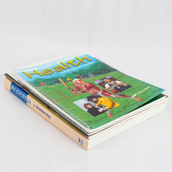 Lot Of 4 A Beka Books For Teachers in Health Algebra 1 and Science Paperback