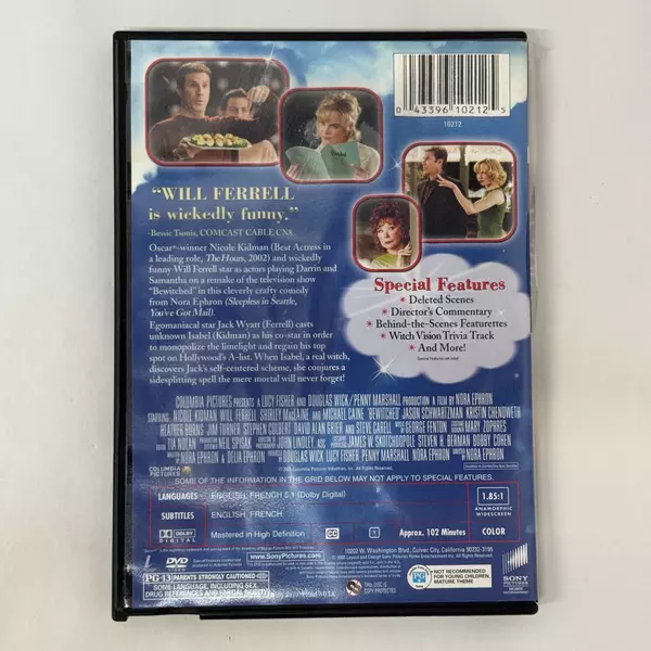 Bewitched Special Edition 2005 DVD Nicole Kidman Will Ferrell